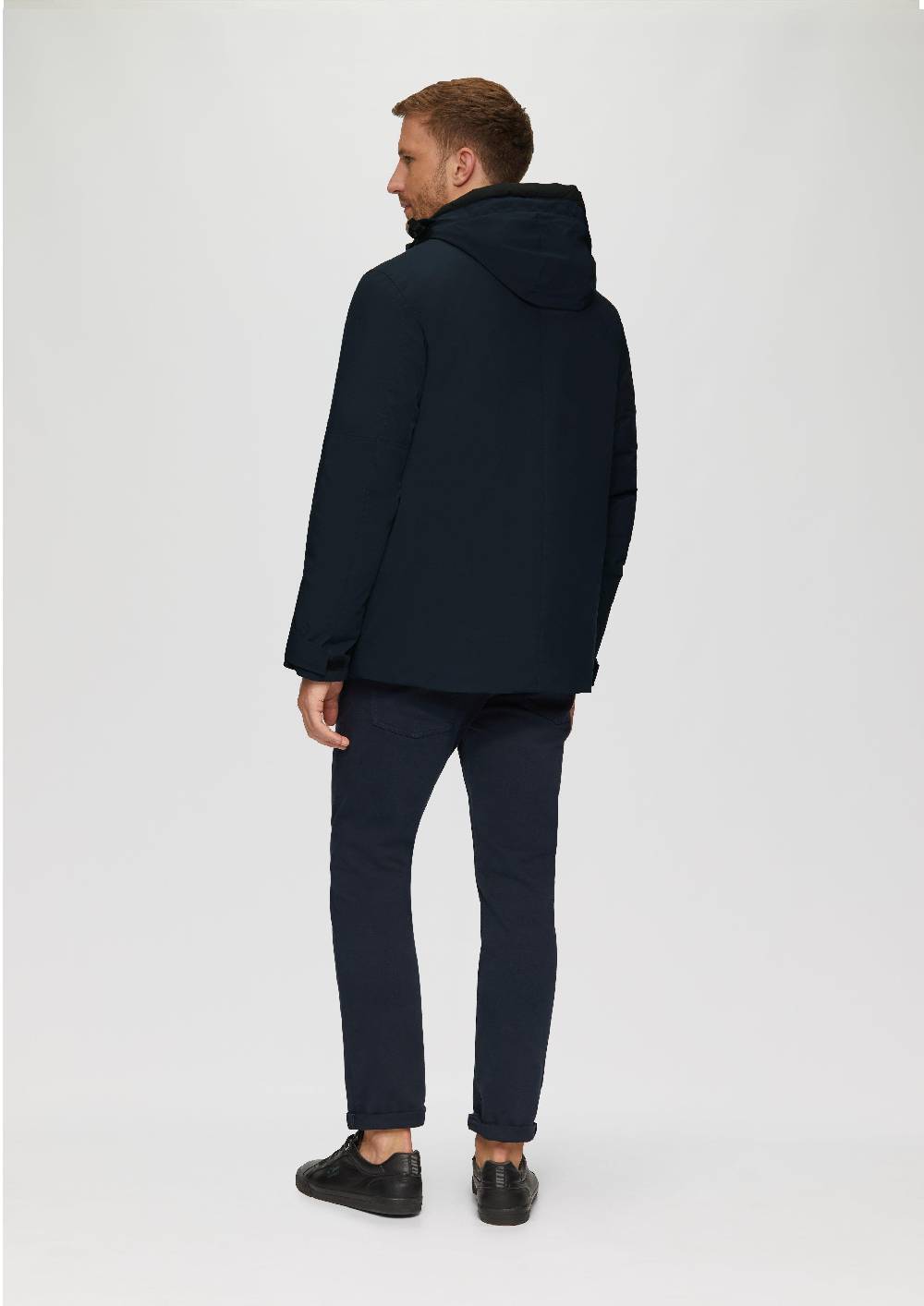 s.Oliver Wasserabweisende Jacke mit Kapuze und Zip-Details Online Outlet