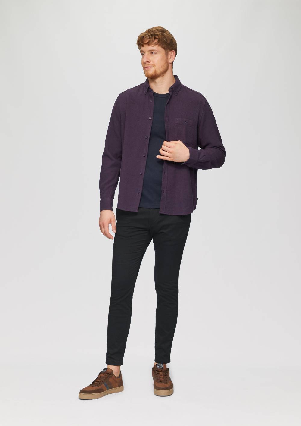 s.Oliver Regular Fit: Button-down-Hemd aus Strukturware Bis zu 50% Rabatt