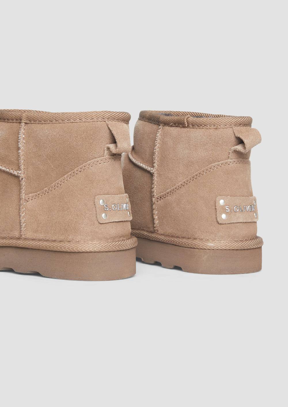 s.Oliver Flache Stiefel aus Leder Discount Store für neue Produkte