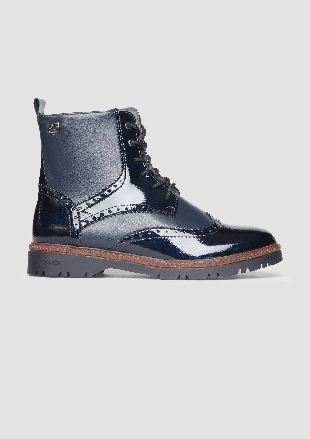 s.Oliver Stiefel mit Schnürung und Reißverschluss im Angebot