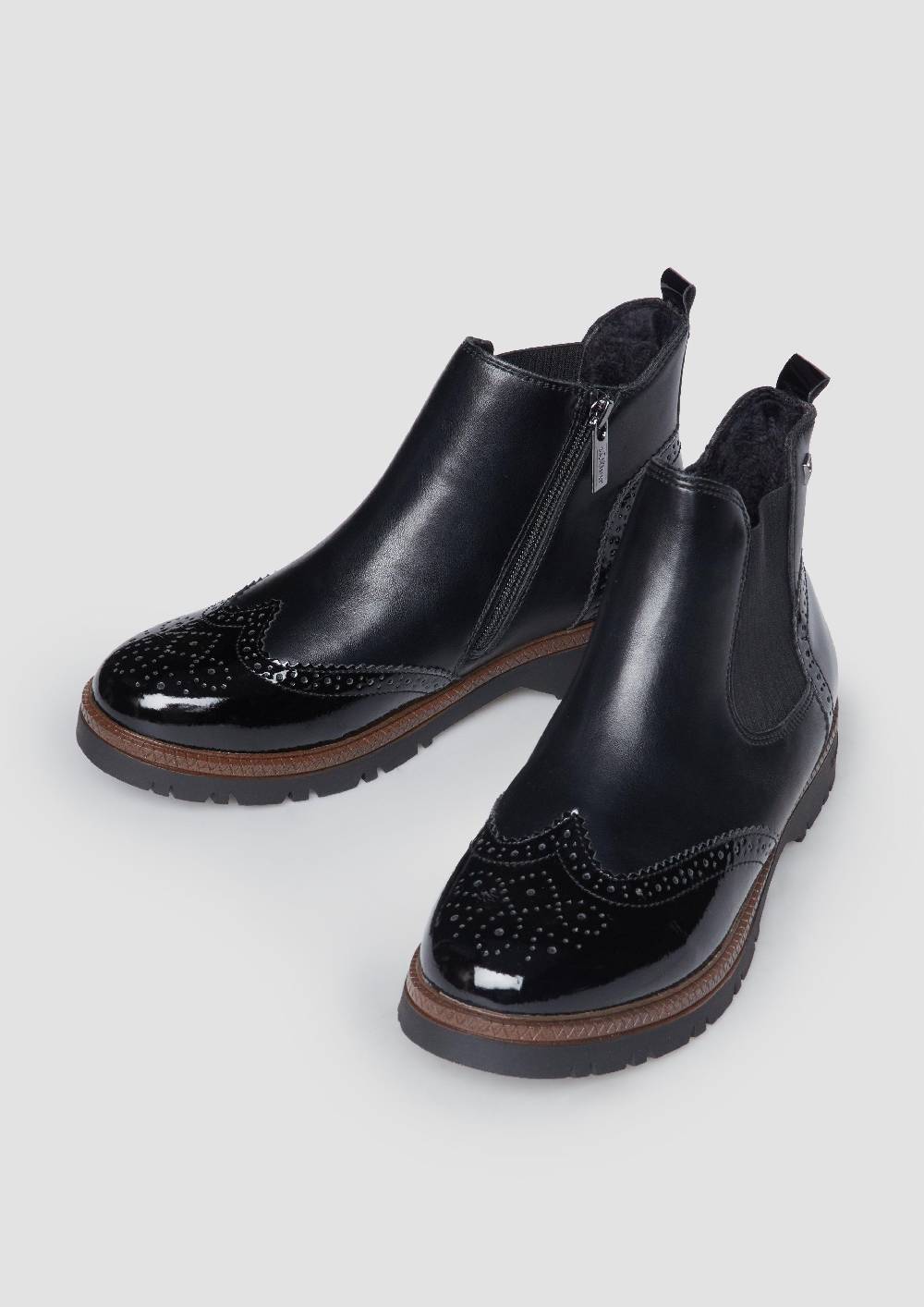 s.Oliver Chelsea Boots in Leder-Optik Fabrik Onlineshop