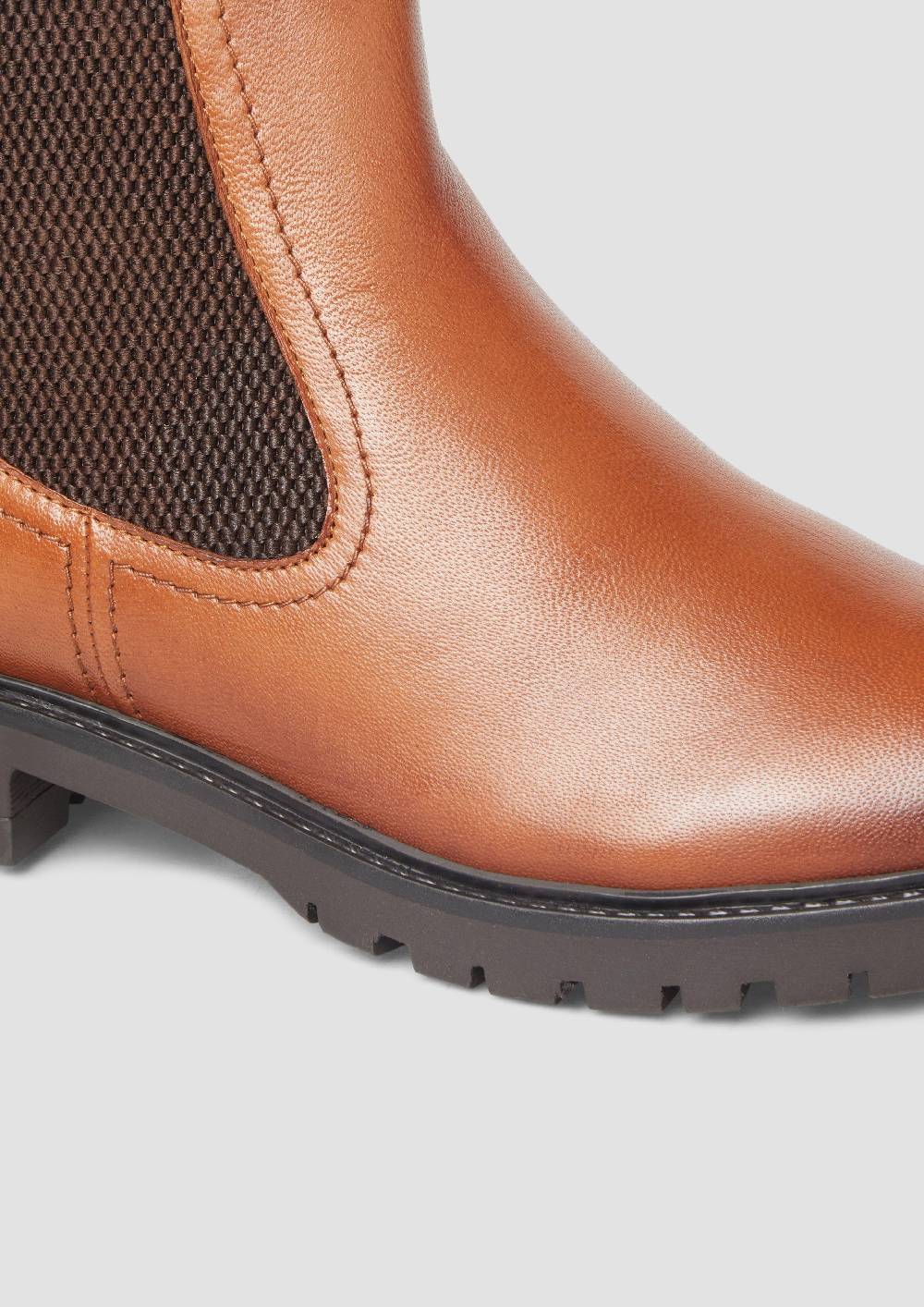 s.Oliver Chelsea Boots aus Schafsleder Großer Ausverkauf