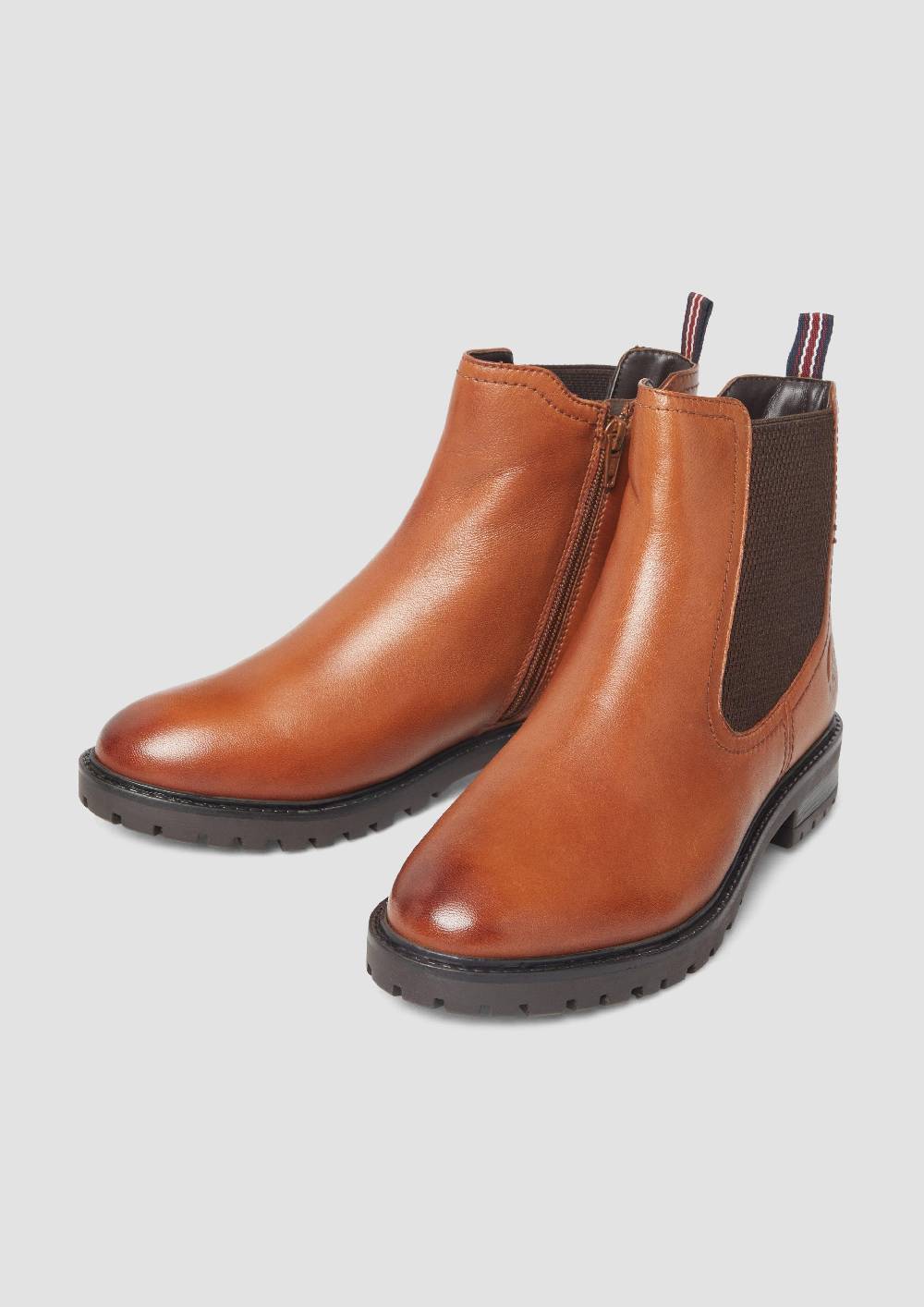 s.Oliver Chelsea Boots aus Schafsleder Großer Ausverkauf