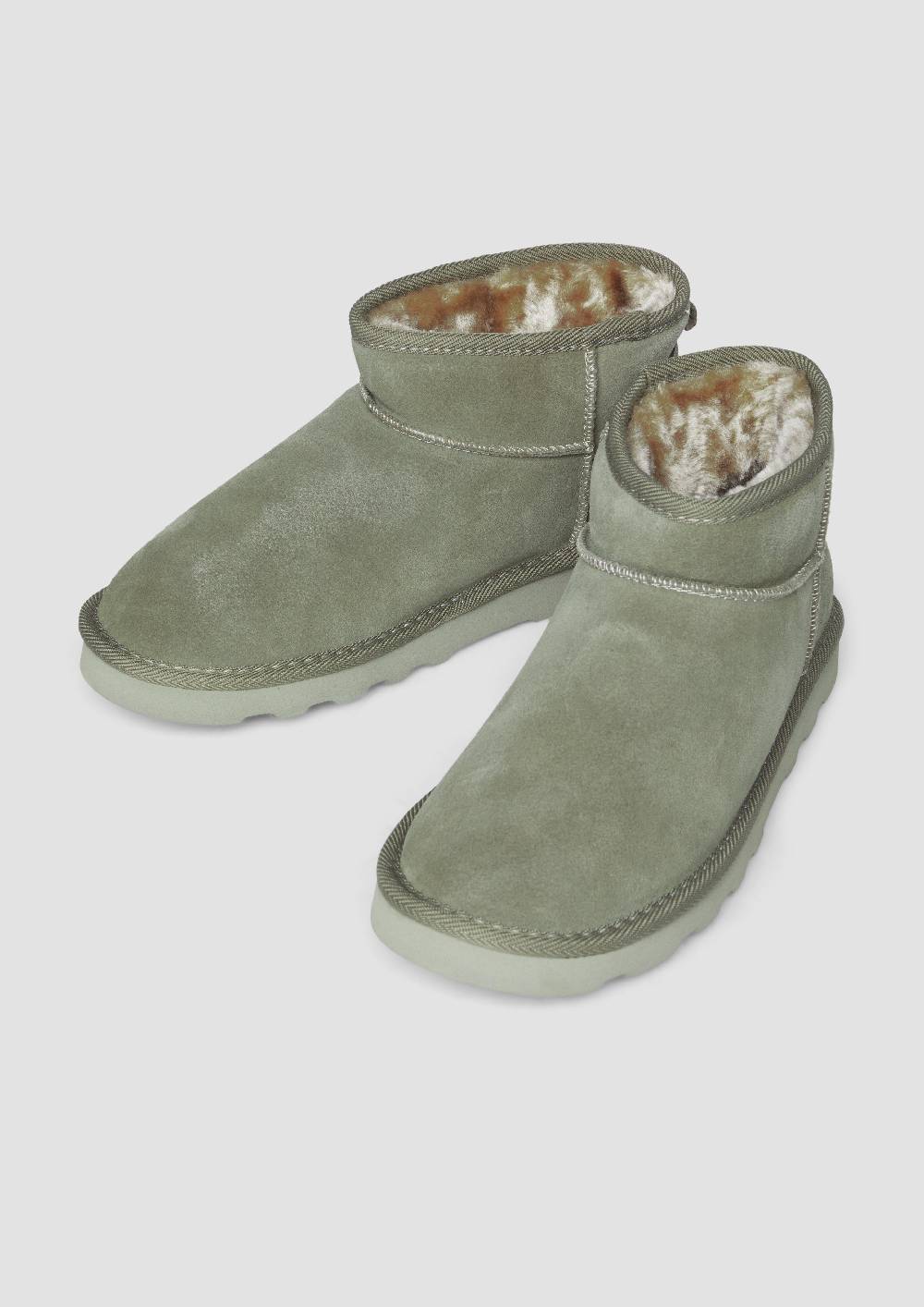 s.Oliver Flache Stiefel aus Leder Online Shopping