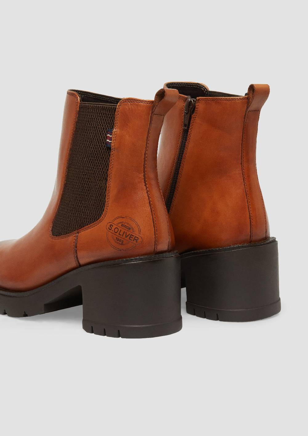 s.Oliver Chelsea-Boots aus Leder Lagerräumung