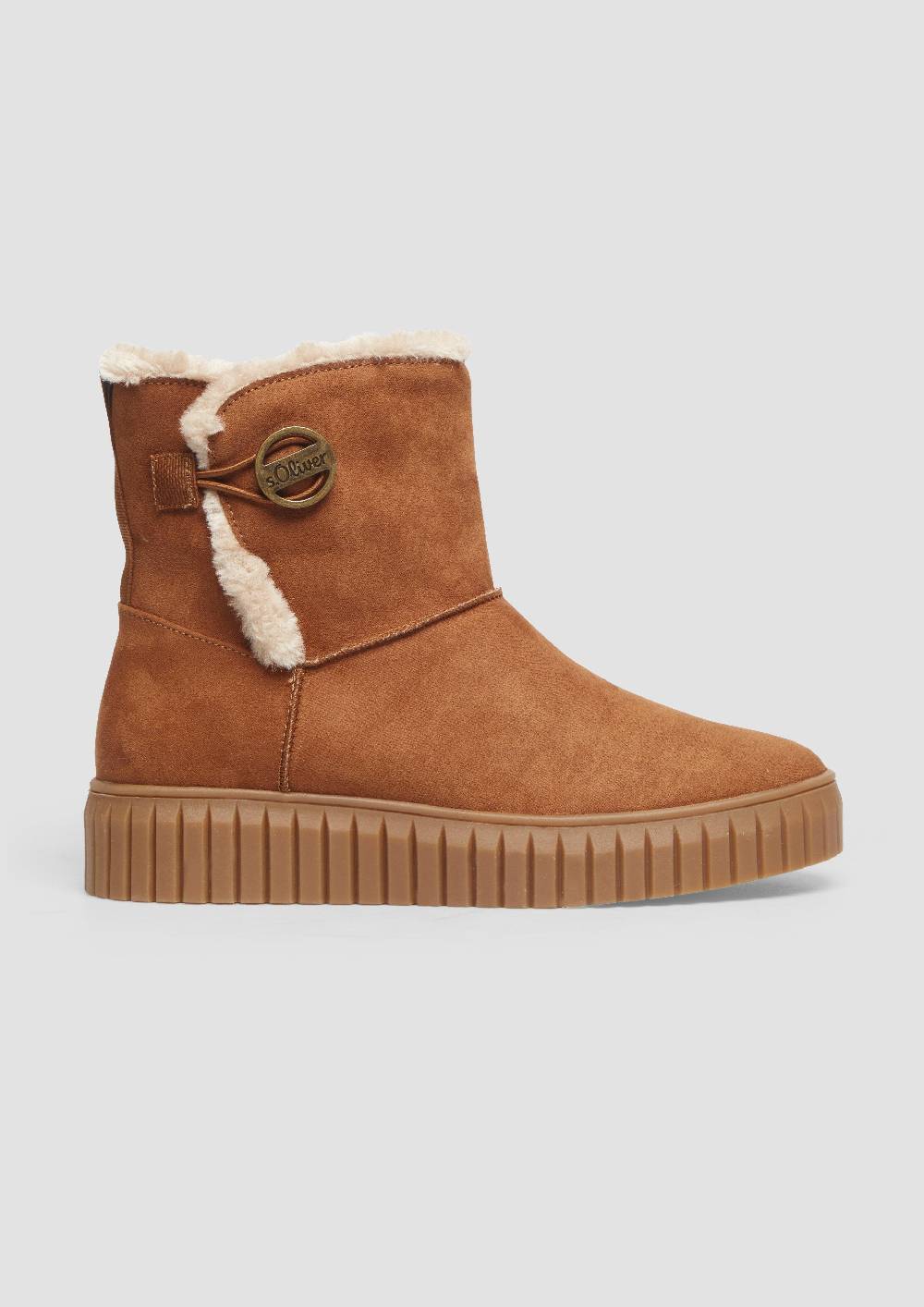 s.Oliver Gefütterte Boots mit Plateausohle Große Rabatte