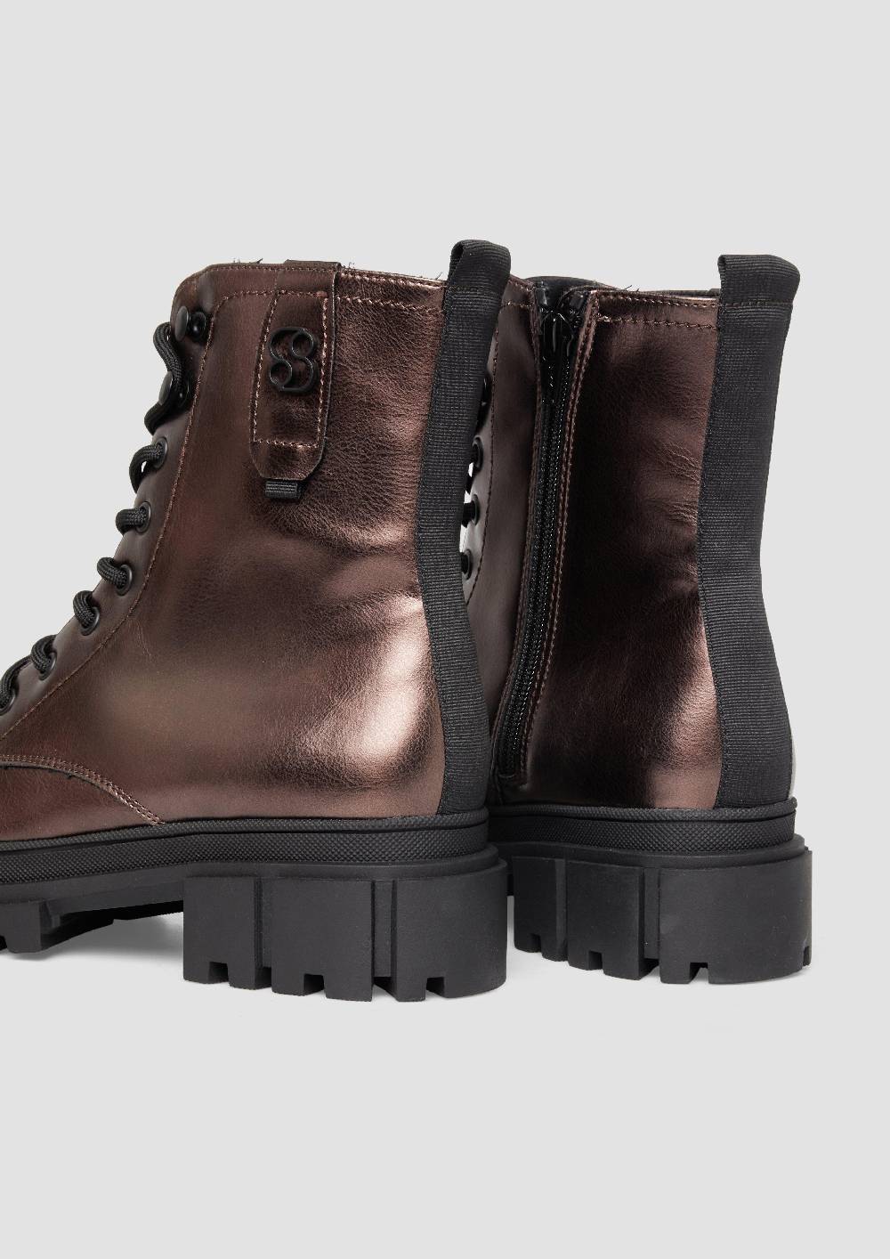s.Oliver Stiefeletten mit Schnürung und Reißverschluss Räumungsverkauf