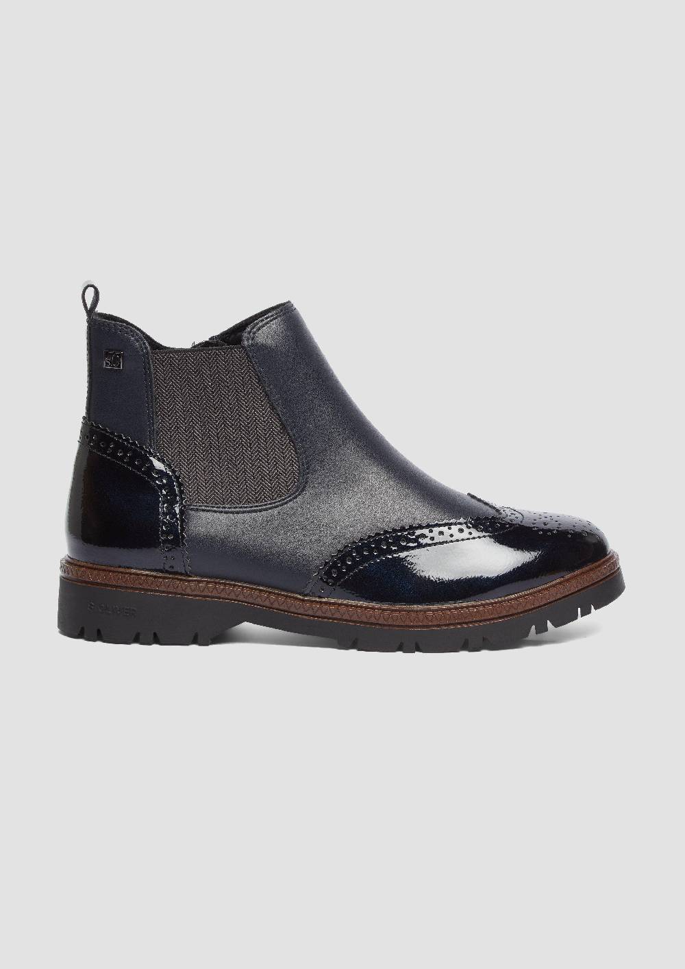 s.Oliver Chelsea Boots in Leder-Optik Kostenlose Rückgabe