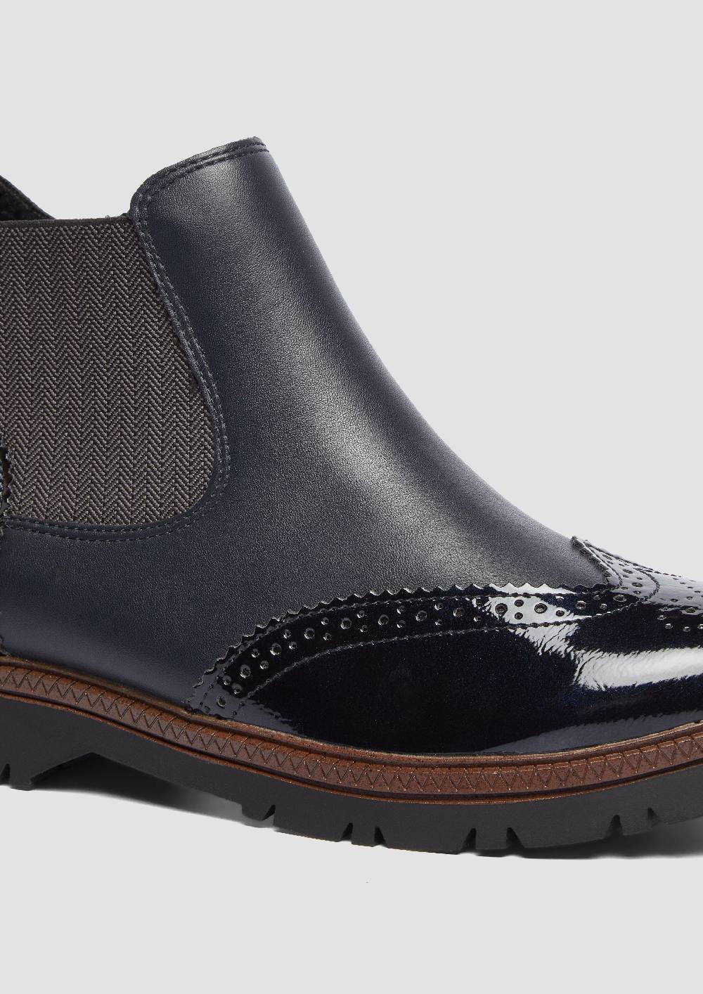 s.Oliver Chelsea Boots in Leder-Optik Kostenlose Rückgabe