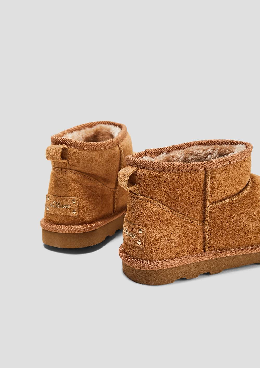 s.Oliver Flache Stiefel aus Leder Letzte 2 Tage
