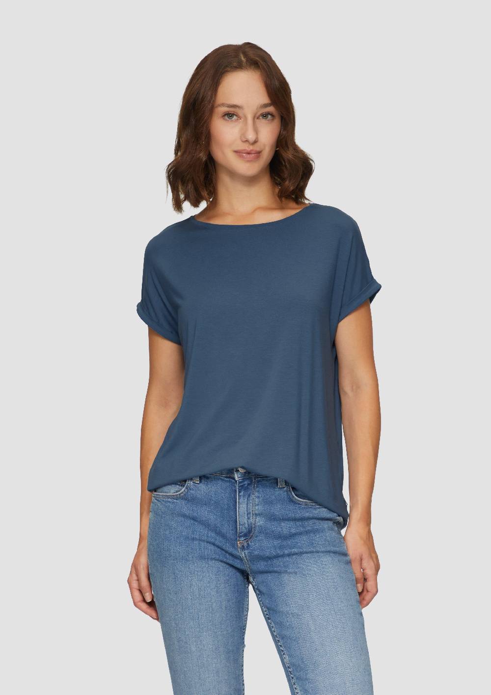 s.Oliver Loose-Fit-Shirt im Lyocellmix Kostenloser Versand international