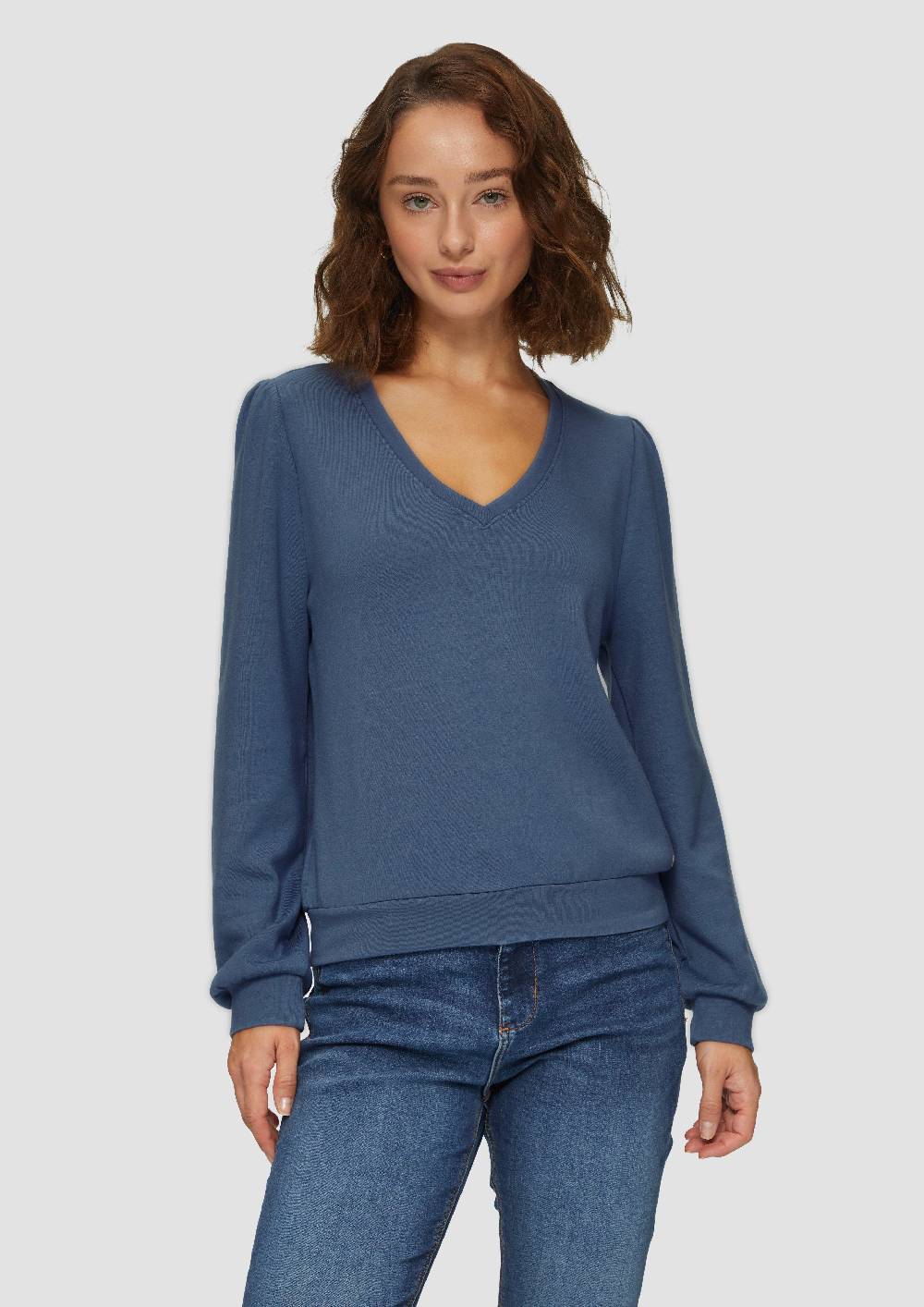 s.Oliver Sweatshirt aus weicher Viskose-Ware Fabrikladen