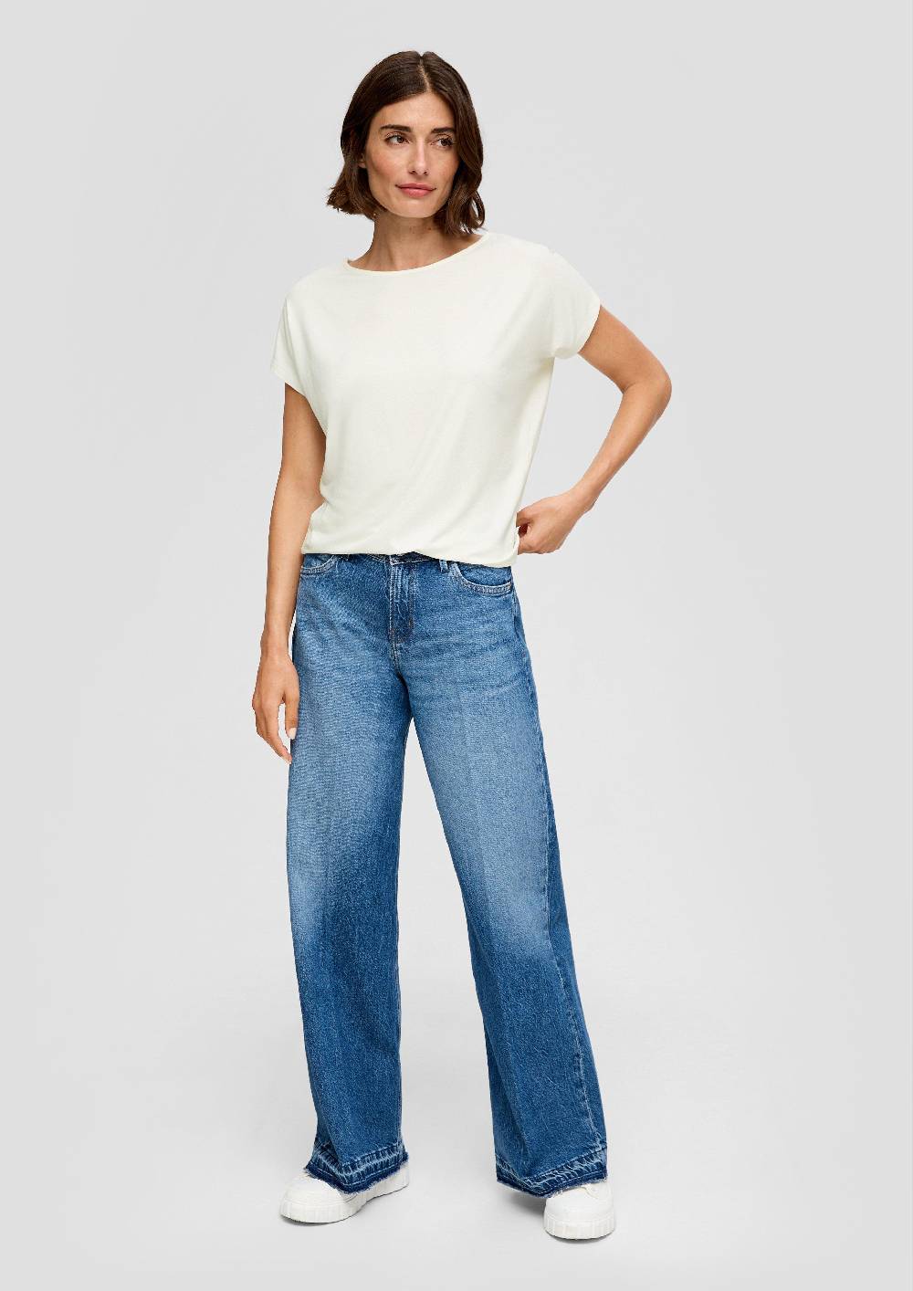 s.Oliver T-Shirt aus Viskosestretch im Relaxed Fit Begrenzt auf 3 Tage