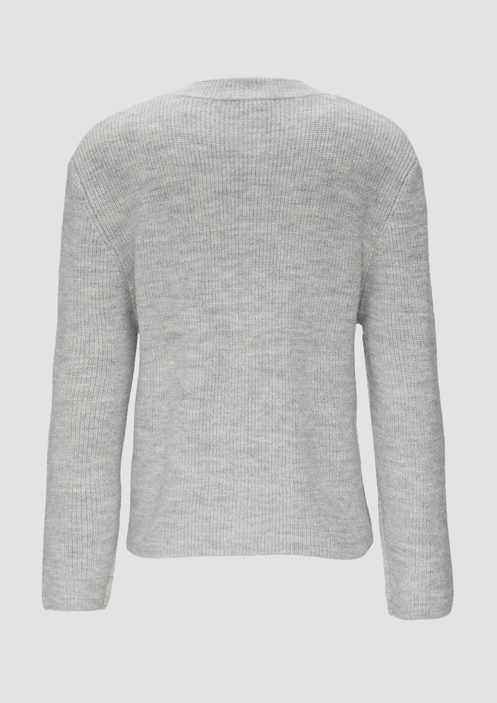 s.Oliver Strickjacke aus Alpakamix mit aufgesetzten Taschen Black Friday Preise