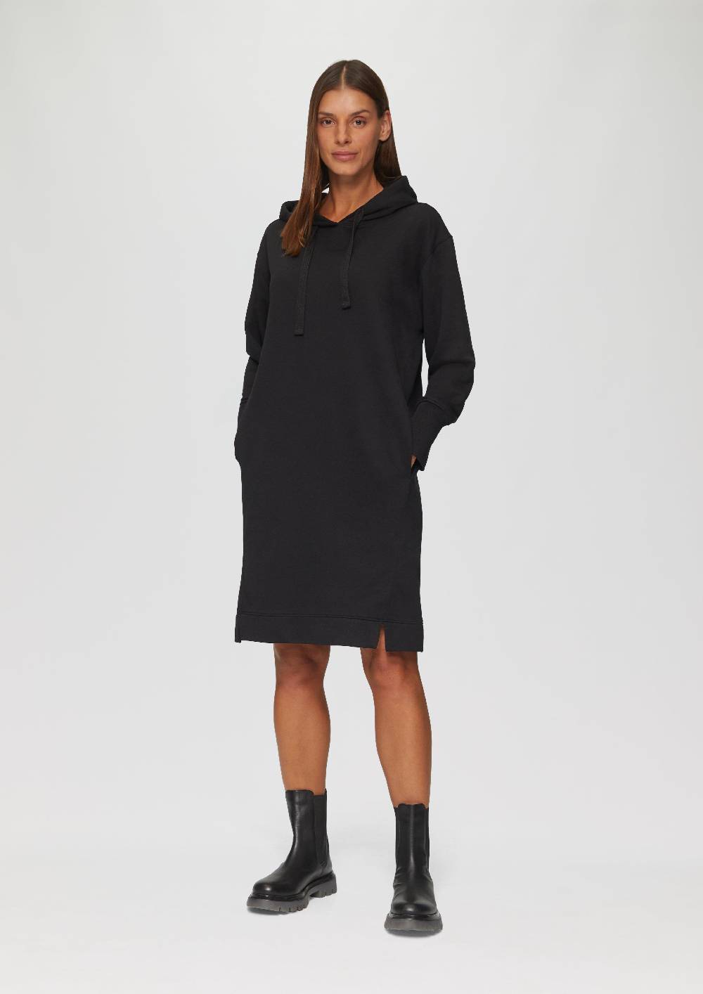 s.Oliver Sweatkleid mit Eingrifftaschen und vorgesetzter Seitennaht 50% Rabatt für begrenzte Zeit