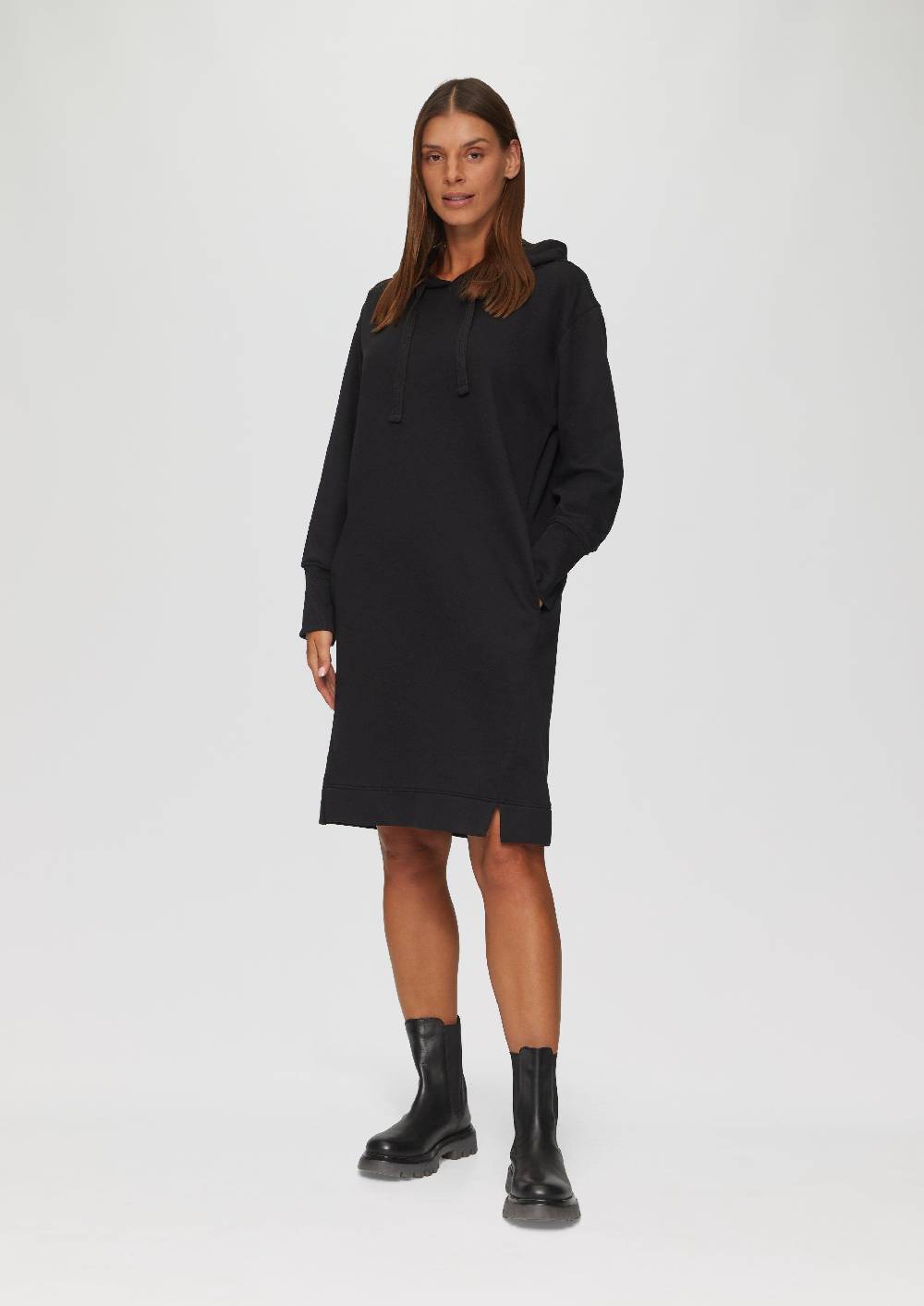 s.Oliver Sweatkleid mit Eingrifftaschen und vorgesetzter Seitennaht 50% Rabatt für begrenzte Zeit