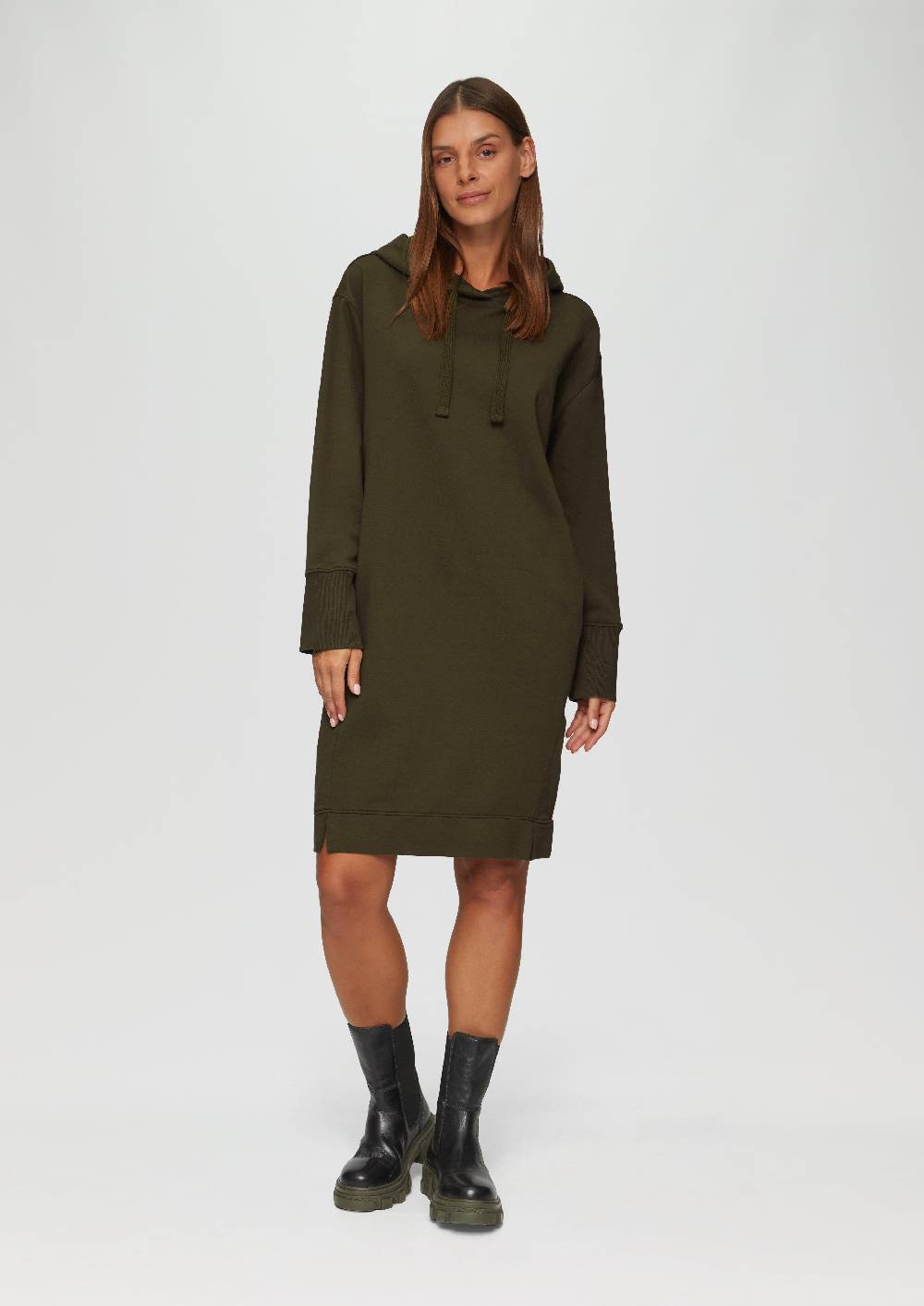 s.Oliver Sweatkleid mit Eingrifftaschen und vorgesetzter Seitennaht Rabatte dieses Monats
