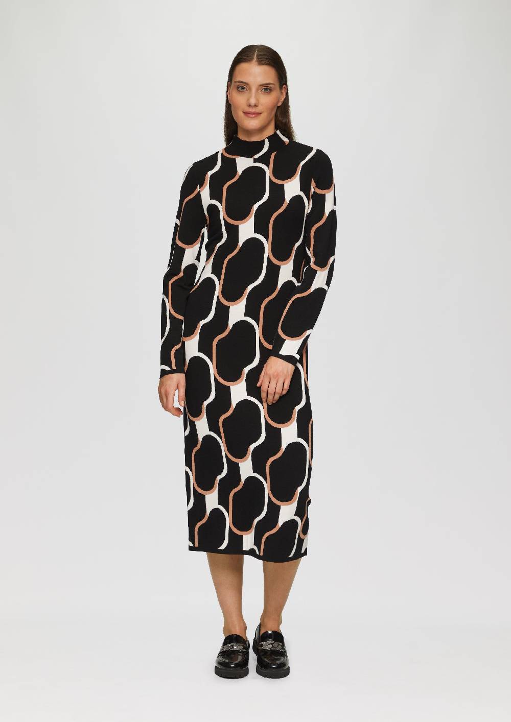 s.Oliver Strick-Kleid mit Stehkragen Online