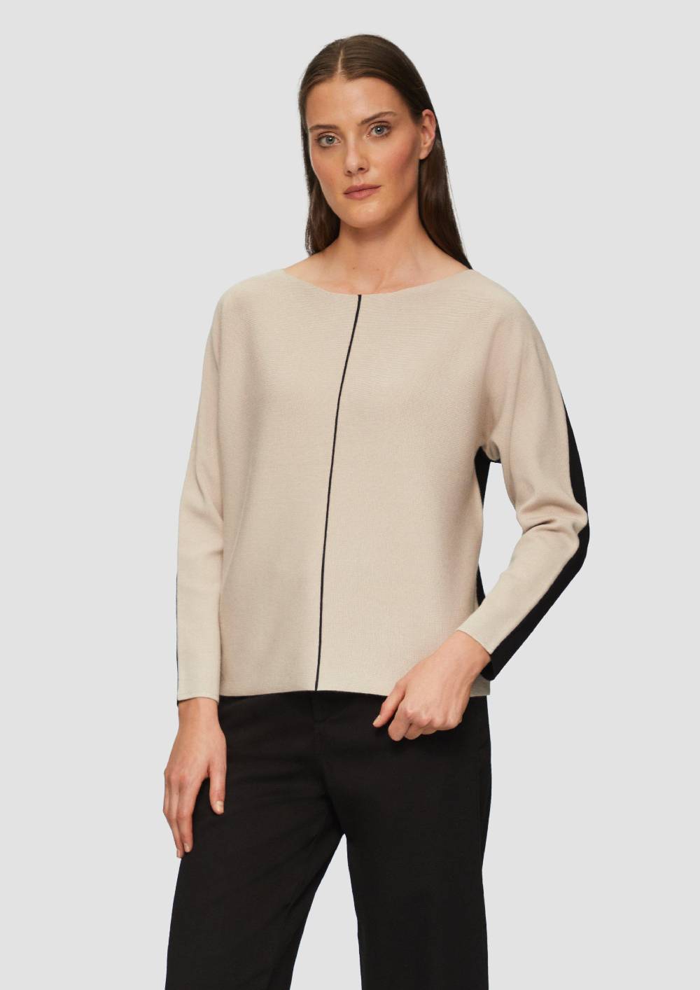 s.Oliver Modischer Strickpullover mit Fledermausärmel Auslauf