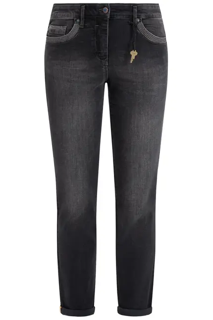 Recover Pants Powerstretchjeans Luna in BLACK Artikelnummer REC-13346-01-U4075-999 Große Rabatte