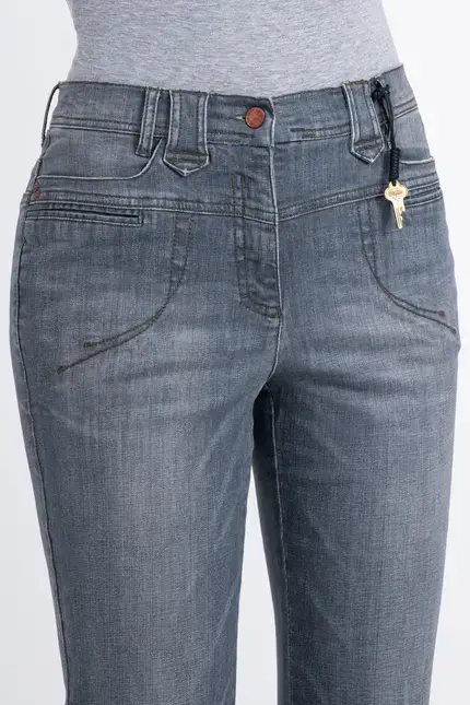 Recover Pants Powerstretch-Jeans Carlotta in GREY Artikelnummer REC-12759-U3810-975 Tiefpreis