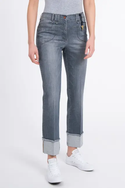 Recover Pants Powerstretch-Jeans Carlotta in GREY Artikelnummer REC-12759-U3810-975 Tiefpreis