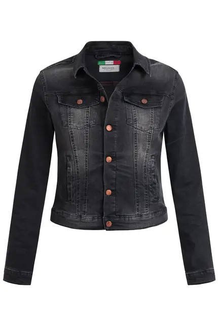 Recover Pants Jeansjacke Chic in BLACK Artikelnummer REC-30100-01-U3883-999 Im Verkauf