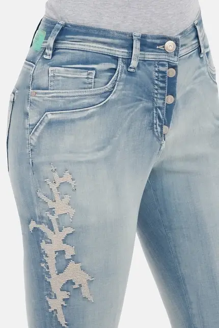 Recover Pants Jessi, Slim-Fit-Jeans in POWER BLEACHED Artikelnummer REC-12903-03-3881-100 Meist gekauft