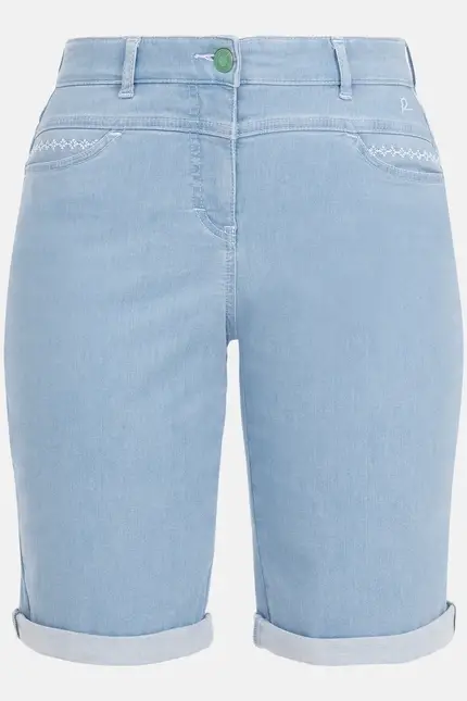 Recover Pants Carla, Relaxed-Fit-Bermuda mit Bordürenstickerei in BLEACHED Artikelnummer REC-13392-4238-106 Kostenloser Versand