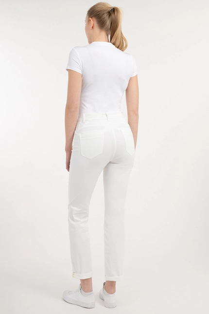 Recover Pants Straight Fit-Hose COLETTE in WEISS Artikelnummer REC-13324-04-4083-110 Rabatt