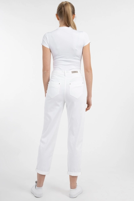 Recover Pants Relaxed Fit-Hose CARA in WEIß Artikelnummer REC-12626-03-4035-110 Flash Sale