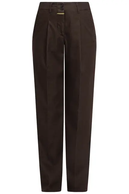 Recover Pants Bundfaltenhose Peggy in Dunkelbraun Artikelnummer REC-12641-U4143-887 Exklusivangebot