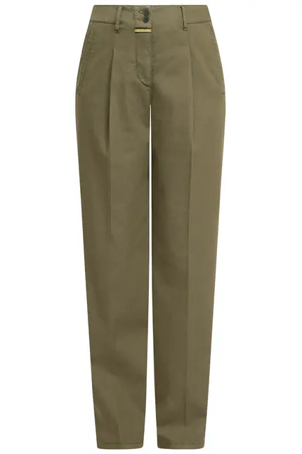 Recover Pants Bundfaltenhose Peggy in Oliv Artikelnummer REC-12641-U4143-580 Preisnachlass