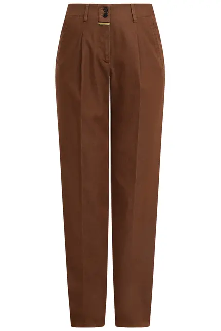 Recover Pants Bundfaltenhose Peggy in Tabakbraun Artikelnummer REC-12641-U4143-822 Saisonschlussverkauf