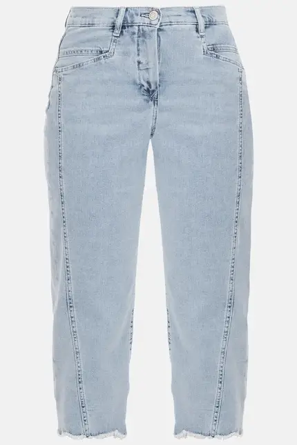 Recover Pants Conny, Relaxed-Fit Jeans mit raffiniertem Saum in bleached Artikelnummer REC-13389-01-4279-148 Riesige Ersparnisse