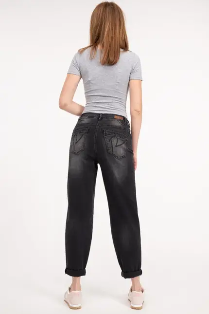 Recover Pants Amira, Relaxed-Fit Jeans in BLACK Artikelnummer REC-13324-03-3880-999 Super Sparpreis