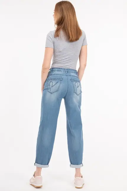 Recover Pants Amira, Relaxed-Fit Jeans in DENIM-BLUE Artikelnummer REC-13324-03-3880-145 Wochenangebot