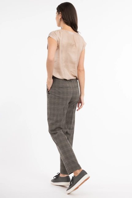 Recover Pants Karo-Hose in KARO BEIGE Artikelnummer REC-13345-4058-8 Fabrikverkauf