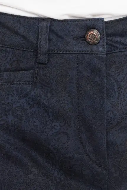Recover Pants Slim Fit Druckhose in DRUCK DUNKELBLAU Artikelnummer REC-13013-4099-4 Fabrik Onlineshop