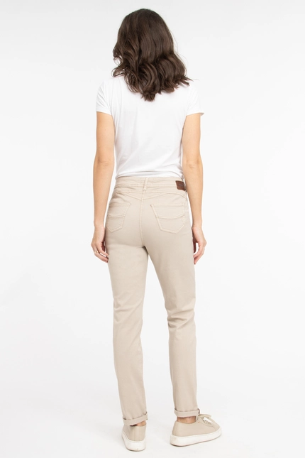 Recover Pants Modische Hose im 5-Pocket Style in BEIGE Artikelnummer REC-13362-4142-235 Fabrikpreis