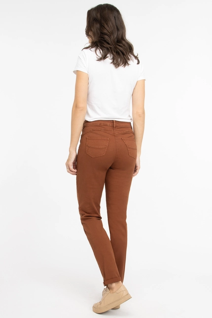 Recover Pants Modische Hose im 5-Pocket Style in COGNAC Artikelnummer REC-13362-4142-871 Sonderangebot