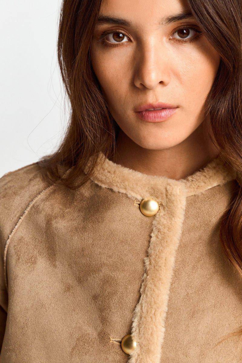 Eich & Royal Kurze Jacke in Wildlederoptik Neueste Stile