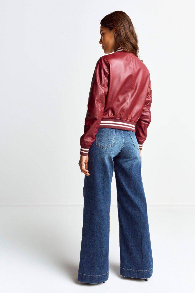 Eich & Royal Bomberjacke aus Leder Bis zu 55% Rabatt