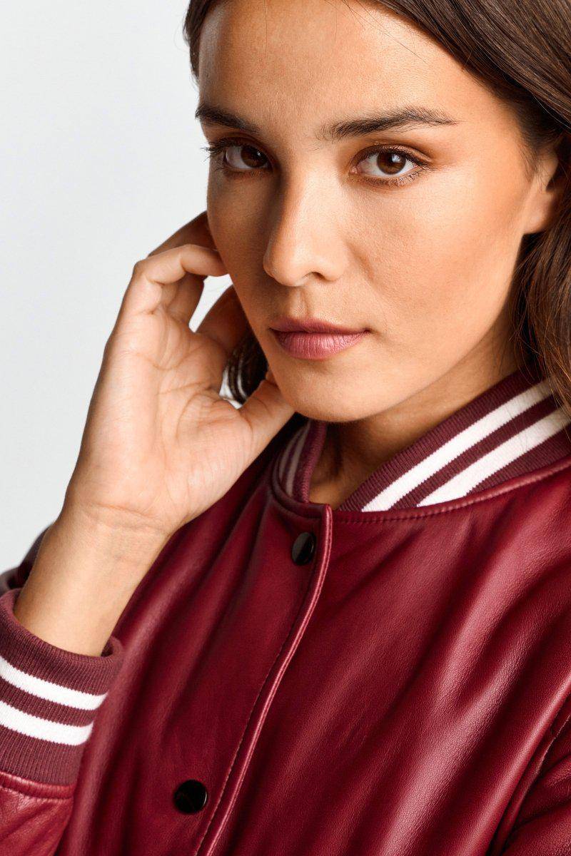 Eich & Royal Bomberjacke aus Leder Bis zu 55% Rabatt