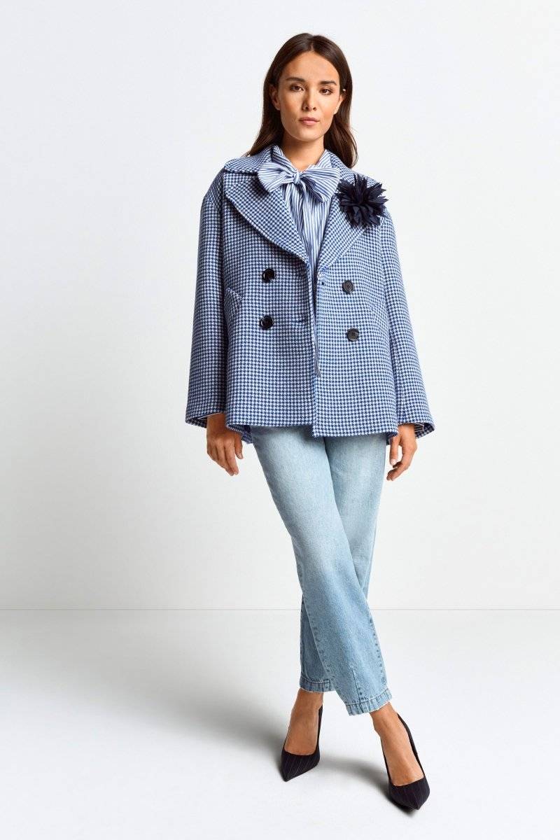 Eich & Royal Jacke mit Hahnentrittmuster Super Rabatt