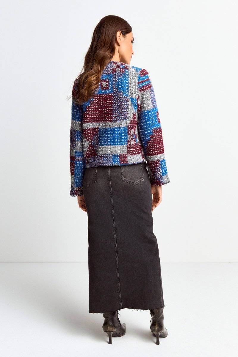 Eich & Royal Mehrfarbige Bouclé-Jacke Auslauf