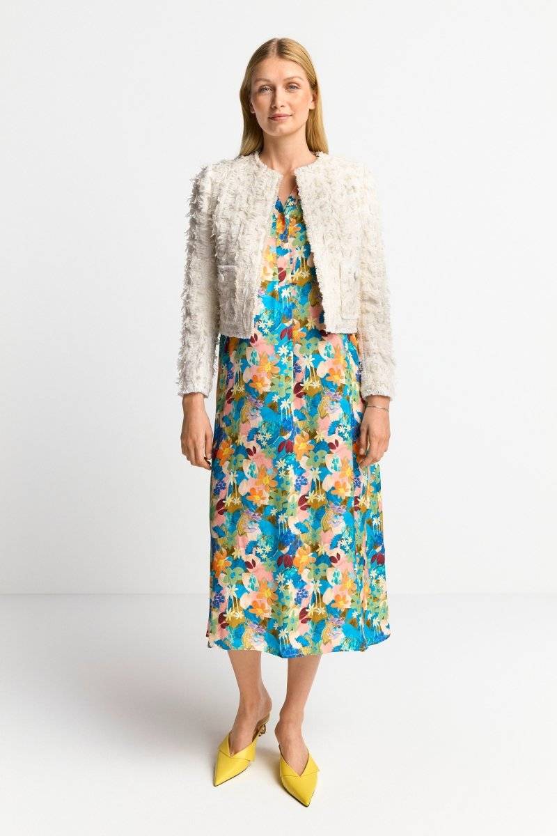 Eich & Royal Kurze Jacke mit fransiger Struktur Kostenloser Versand