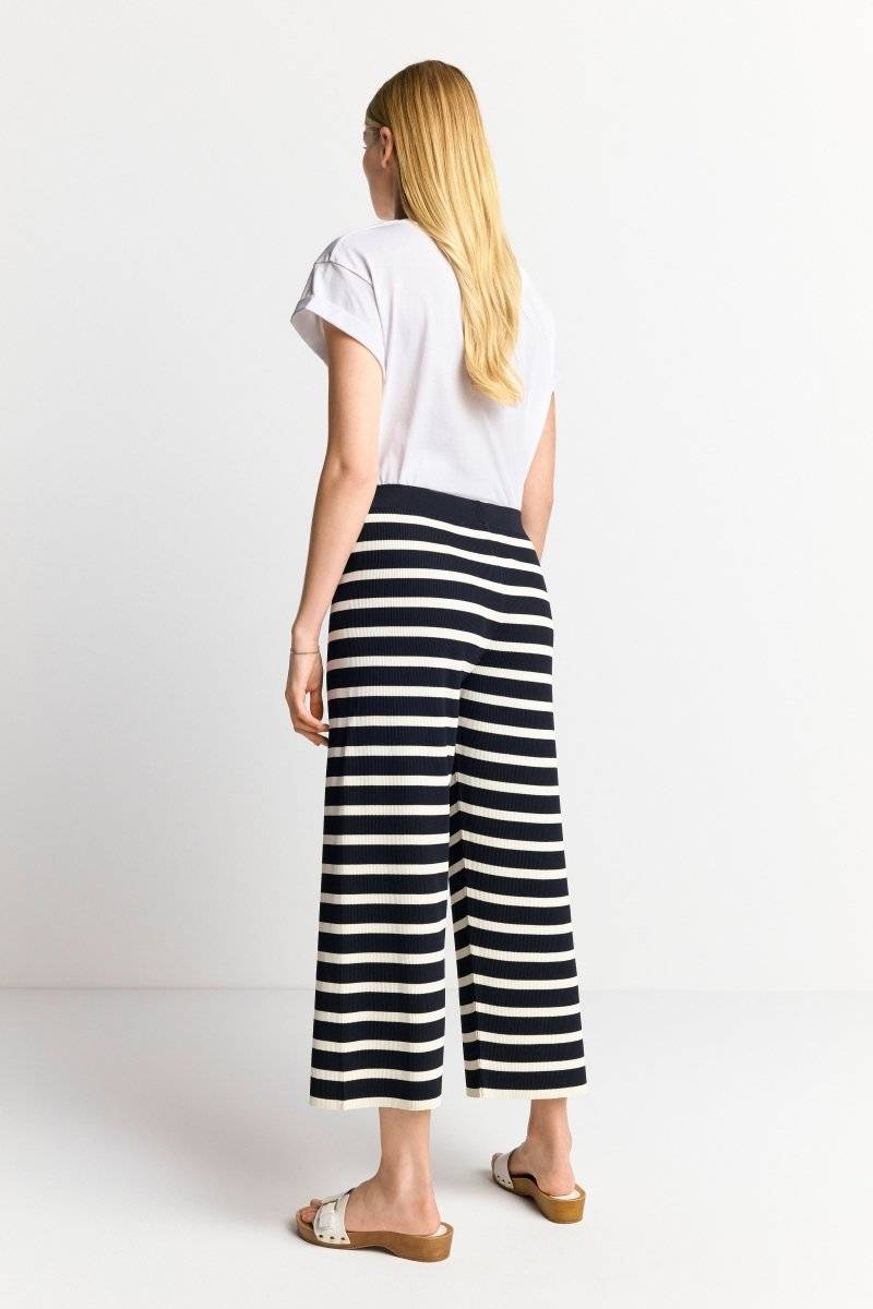 Eich & Royal Gestreifte Strick-Culotte Valentinstagsangebot