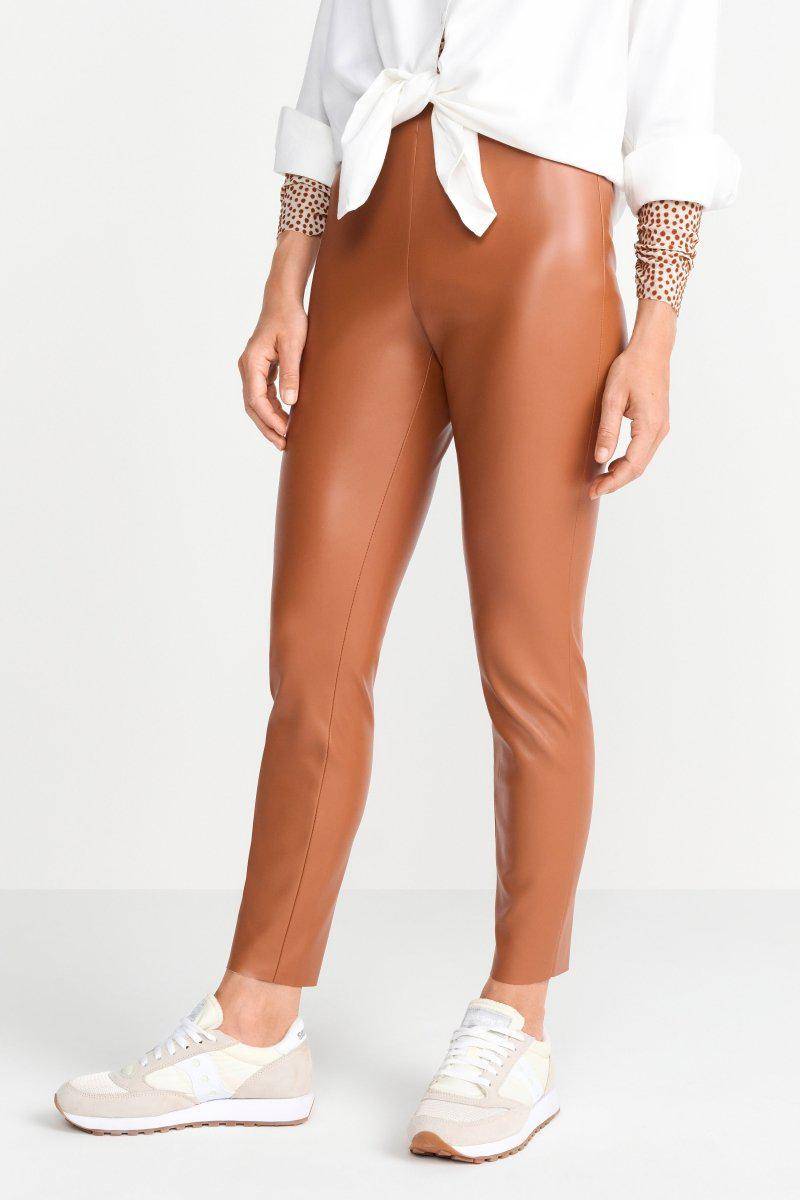 Eich & Royal Knöchellange Kunstleder-Leggings Neueste Stile