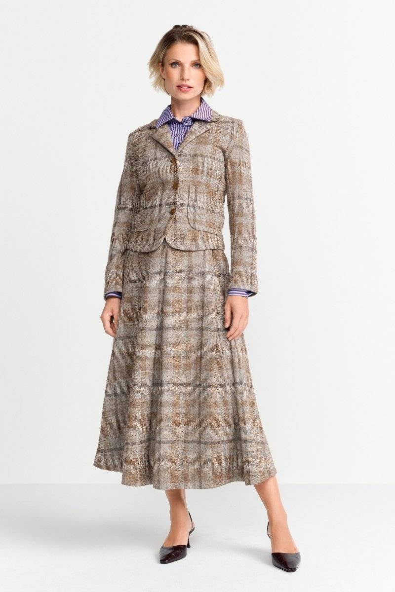 Eich & Royal Taillierter Blazer mit Karomuster Letzter Tag